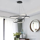 Axyaa LED Ring Pendant Chandeliers for Modern Dining Room Lighting
