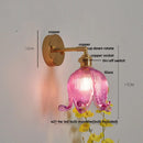 Axyaa Vintage Clear Glass Wall Lamp Sconce, Up Down Rotate LED Lights