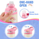 Axyaa Kids Stainless Steel Thermal Water Bottle - Cute Cartoon Design, Leak-Proof Insulated Cup