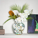 Axyaa Blue & White Porcelain Vases: Elegant Ceramic Ornaments for Living Room Hall