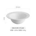 Axyaa Ceramic Straw Hat Bowl Set for Hot Salad, Ramen, and Noodles