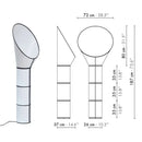 Axyaa Minimalist Floor Lamp Speaker for Living Room, Restaurant, and Study Desk