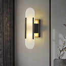 Axyaa Marble Wall Lamp Sconce Light for Bedroom Living Room with G4 Bulb