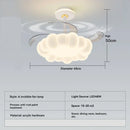 Axyaa Modern Cloud LED Ceiling Fan Light with Remote Control