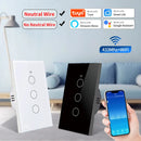 Axyaa Smart WiFi Light Switch 1/2/3/4 Gang No Neutral Touch Panel Alexa Google Home