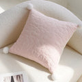 Axyaa Lily Jacquard Embroidery Pillow Cover for Sofa Living Room 45x45
