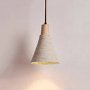 Axyaa Bell Cream Chandelier: Japanese Restaurant Style LED Pendent Lamp
