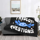 Axyaa Pink Axolotl Fleece Blanket for Bedroom & Home - Ultra-Soft & Adorable