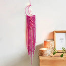 Bohemian Moon Dream Catcher With or Without Light, Macrame Dreamcatcher for Home Decor by Axyaa