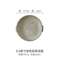Axyaa Retro Plate with Handle - Round Platter for Dining and Entertaining