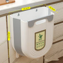 Axyaa Collapsible Hanging Kitchen Trash Can | Compact Waste Bin for Under Sink