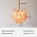Axyaa Luxury Glass Pendant Lights - Colorful E14 Hanging Lamp for Living Room