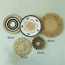 Rattan Grass Weaving Wall Decor, Moroccan Style, Axyaa Livingroom Bedroom Background