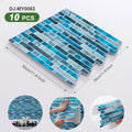 Axyaa 3D Self-Adhesive Wall Tiles, 10pcs, 11.81X11.81In, Splashback Stickers for Home and Indoor Spaces