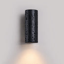 Axyaa Black Travertine Stone LED Wall Lamp Vintage Industrial Stair Light