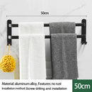 Axyaa Wall-mounted Triple-layer Towel Holder for Bathroom Storage