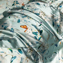 Axyaa Floral Silk Bedding Set Duvet Cover Sheet Pillowcase Luxury Soft Bedsheet