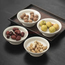 Axyaa Ceramic Heart Plate: Simple & Delicate Fruit, Snack, Chinese Tea Dish