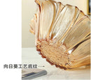 Axyaa Crystal Glass Fruit Plate: Premium Snacks & Dried Fruit Pot for Living Room