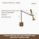 Axyaa Swing Arm Wall Lamp, Mid Century Modern Bedroom Reading Light