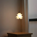 Axyaa Flower Glass LED Pendant Light Chandelier - Modern Kitchen Island Hanging Lamp Fixtures