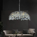 Axyaa Luxury Crystal Chandelier: Modern, Retro Style Lighting Fixture for Living, Dining & Bedroom