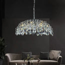 Axyaa French Crystal Chandelier Modern Luxury Lighting Fixtures for Bedroom, Living Room, Dining Room