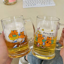 Axyaa Kawaii Cat Glass Cup With Handle - Creative Cute Mug For Various Beverages