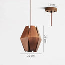 Axyaa Wooden Japanese Retro Hanging Lamp for Restaurant Bar Counter Bedroom