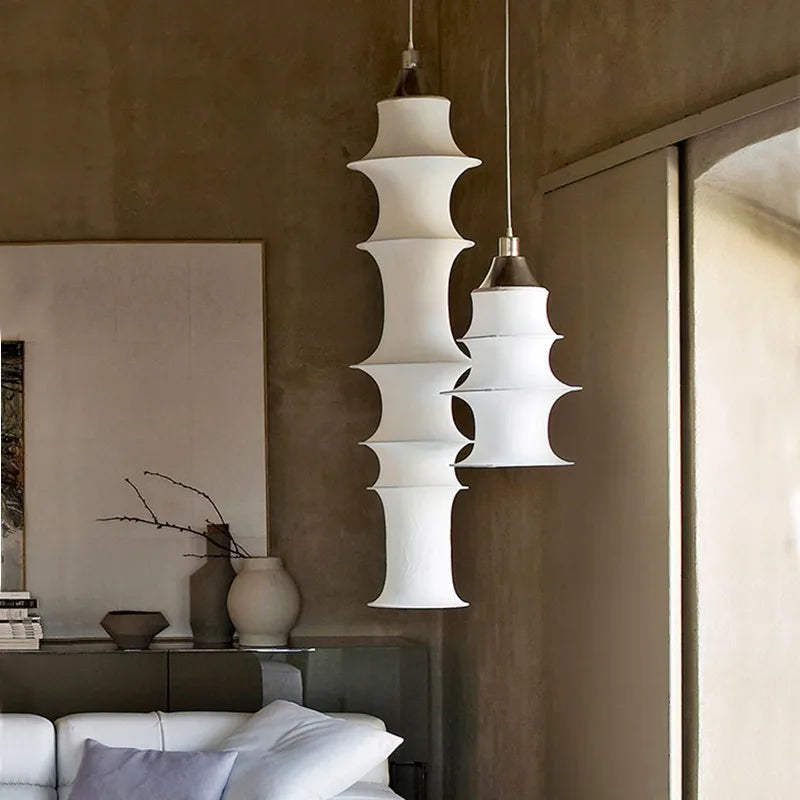 Axyaa Wabi Sabi Silk Pendant Lamp for Home Decor-Falkland Designer Pendant