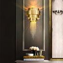 Axyaa Golden Crystal Chandelier for Luxury Home Decor