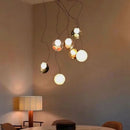 Axyaa Glazed Glass Bubble Pendant LED Light Fixture