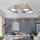 Axyaa Wood Chandelier Lamps for Nordic Home Decor