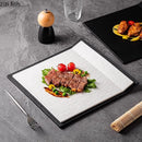 Axyaa Stone Pattern Ceramic Plate - Matte Finish Molecular Cuisine Tableware