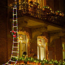 Axyaa Santa Claus Climbing Ladder USB String Lights - Christmas Tree Decoration