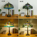 Axyaa Dragonfly Tiffany Table Lamp Glass Art Decor LED Luminaria