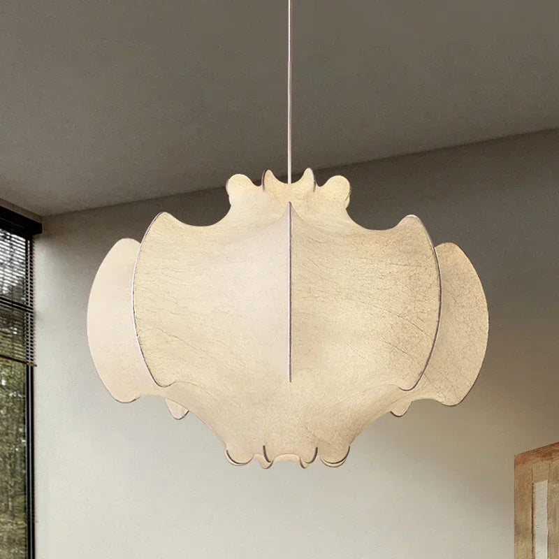 Axyaa Wabi Sabi Silk Pendant Lights - Nordic Style LED Chandelier for Home Decor