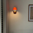 Axyaa Metal Glass Wall Light Dark Red for Home Decor