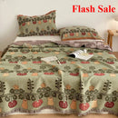 Axyaa Cotton Four-Layer Gauze Fringed Blanket Towel Quilt