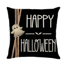 Axyaa Halloween Pumpkin Print Pillow Cover 45x45 - Festive Home Decor & Holiday Gift