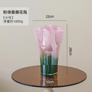 Axyaa Pink Gradient Glass Vase Hydroponic Terrarium Home Decoration Flower Arrangement