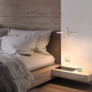 Axyaa Modern Minimalist Dining Table with UFO Pendant Light