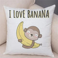 Axyaa Cartoon Animal Pillowcase: Sofa Decor Cushion Cover for Living Room
