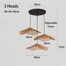Axyaa Rattan Straw Hat Pendant Light - Retro Style for Home & Restaurant Decor