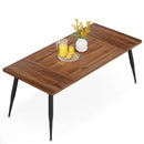 Axyaa 6FT Conference Table: Modern Industrial Meeting Room Desk with Metal Legs