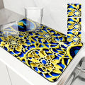 Axyaa Watercolor Kitchen Draining Mat - Large, Anti-slip, Quick Dry, Absorbent Drain Pad