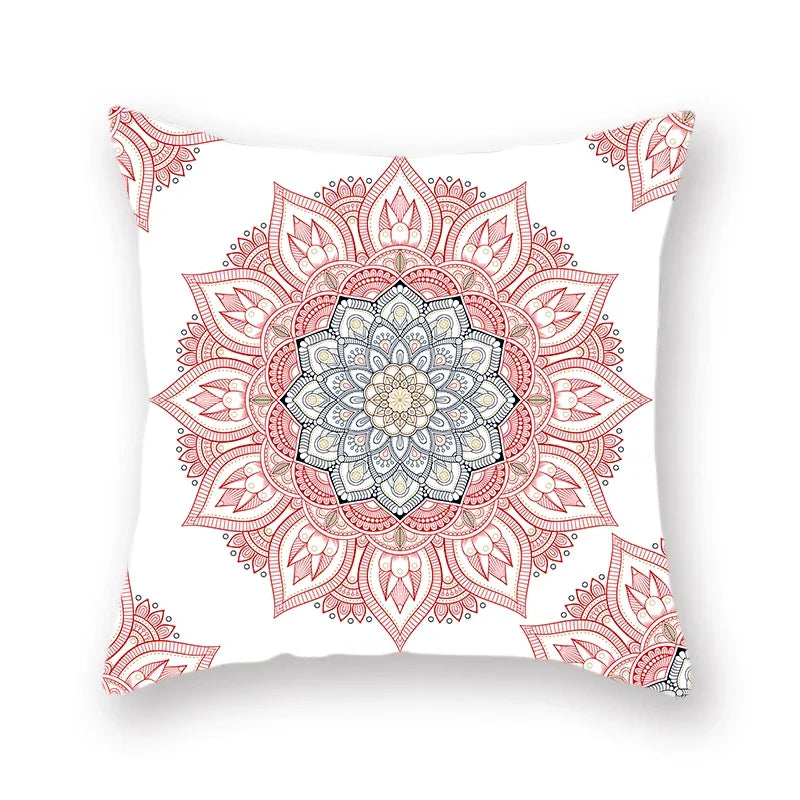 Axyaa Bohemian Mandala Print Pillow Cover 45x45cm