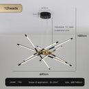 Axyaa Golden Nordic Chandelier for Home Decoration with LED Light