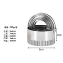 Axyaa Stainless Steel Cake Mould Set with Biscuit Cutters and Embossing Moulds