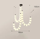 Axyaa Nordic Style Ceiling Lamps for Living Room, Staircase, Hanging, and Ceiling-mounted Spaces